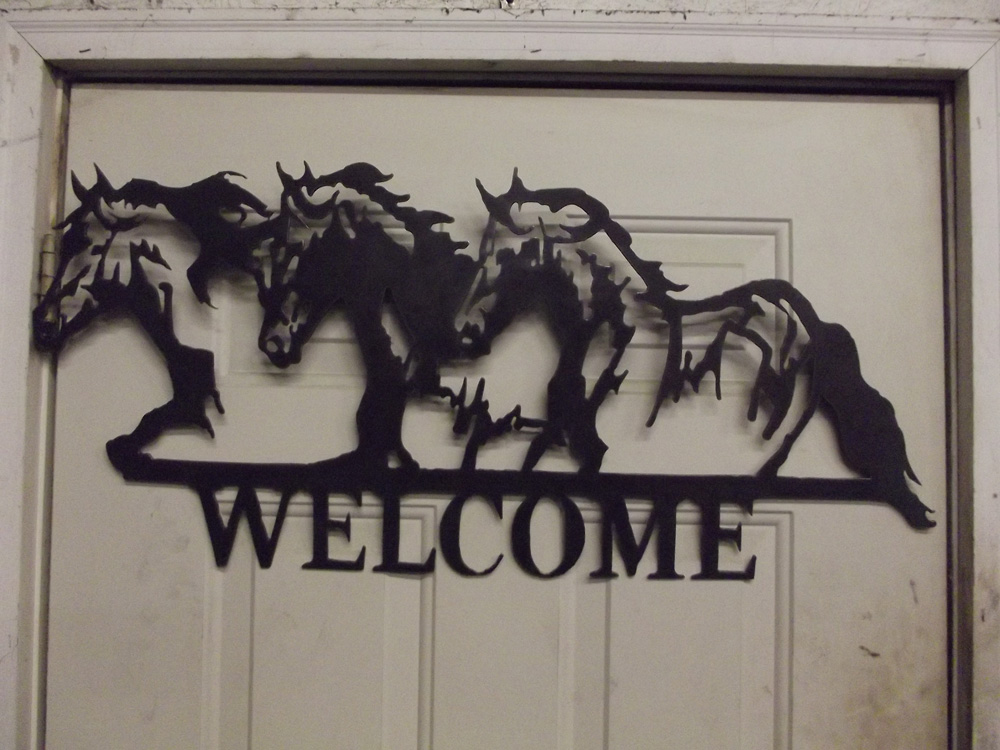 Picture of Horse Welcome Sign #2