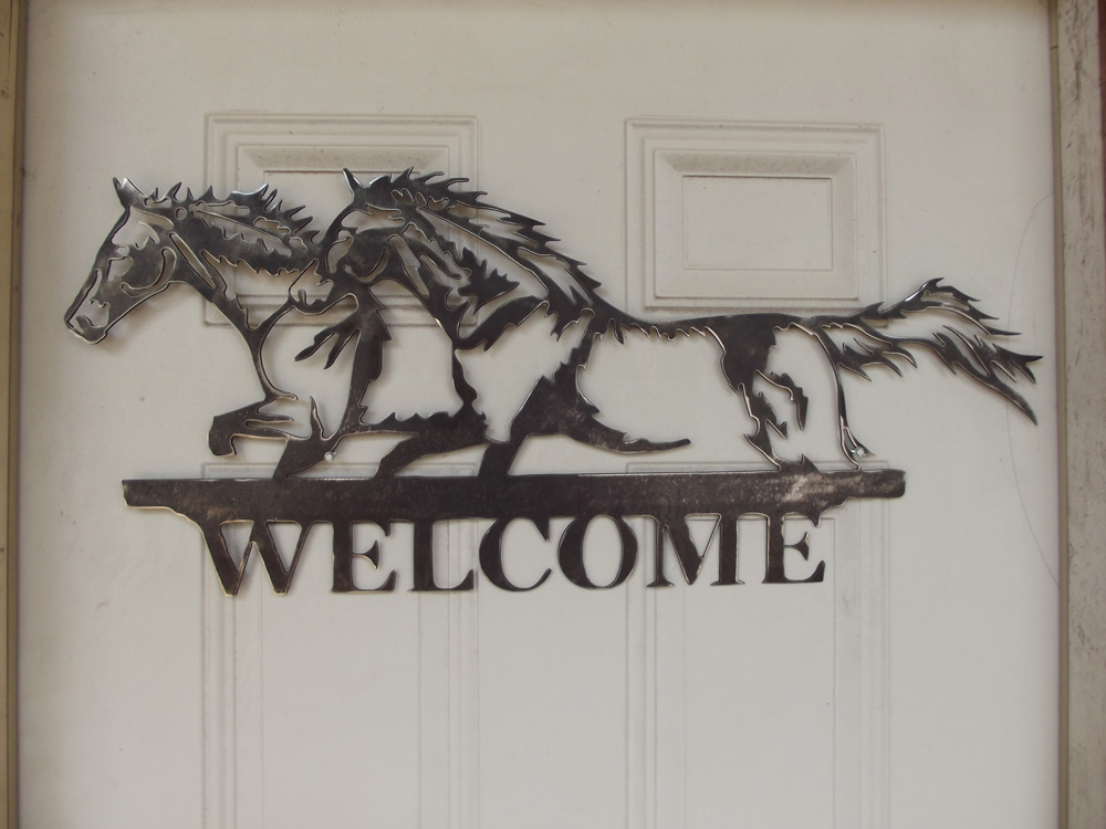 Picture of Horse Welcome Sign