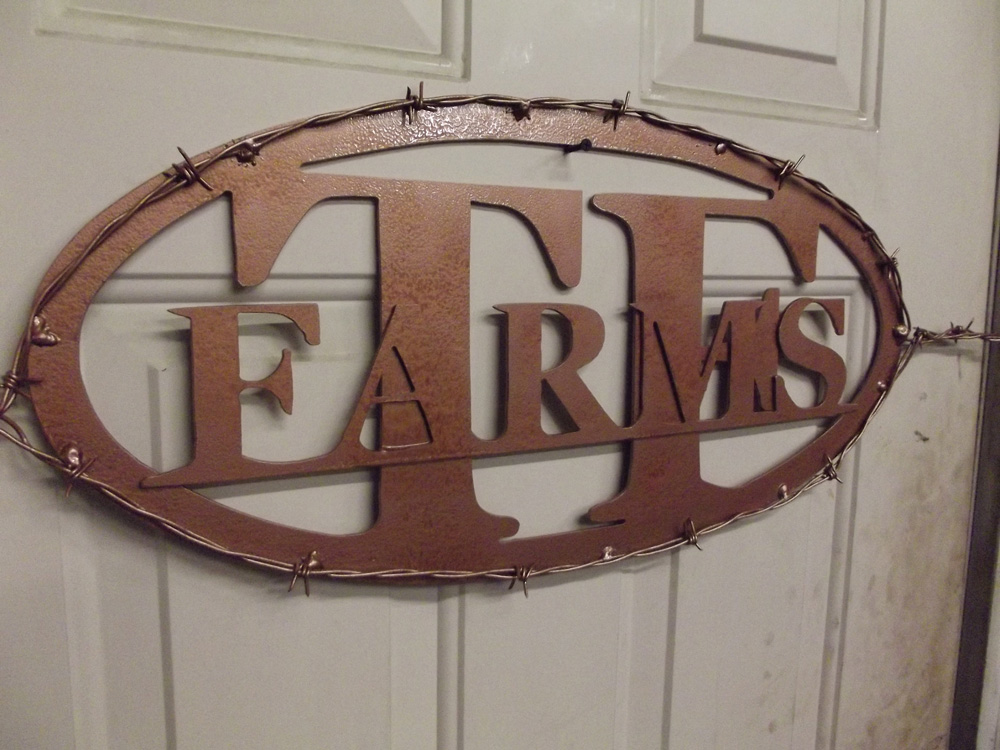 Picture of TF Farms Sign